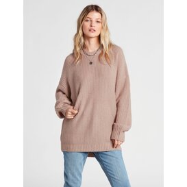 Volcom Women's Fresh Fuzz Sweater Mauve