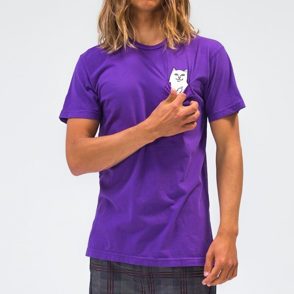 RipNdip RipNDip Pocket T-Shirt Lord Nermal-Purple
