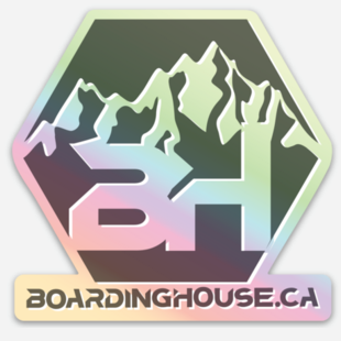 Boarding House Stickers - Holographic 3"