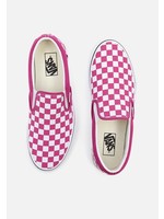 Vans Footwear UA Classic Slip-On Checkerboard Fuchsia Red/True White