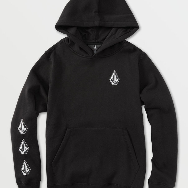 Volcom Boys Iconic Stone P/O Hoodie Black