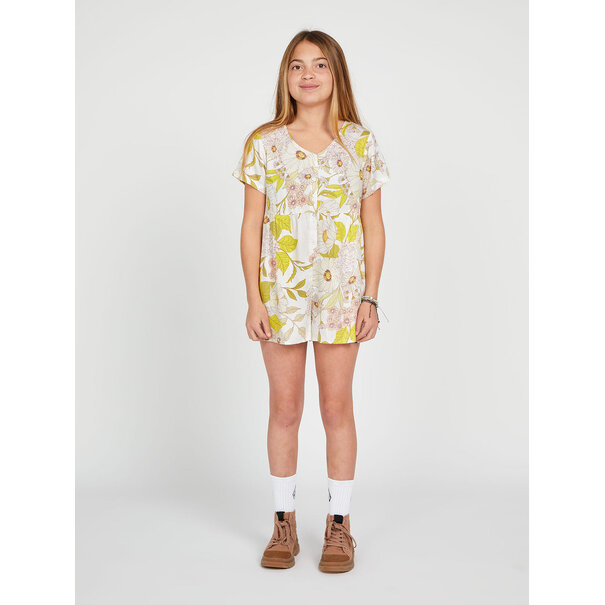Volcom Girls Happy Clouds Romper Multi