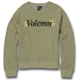 Girls Truly Stokin' Crew Neck Light Army