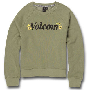 Girls Truly Stokin' Crew Neck Light Army