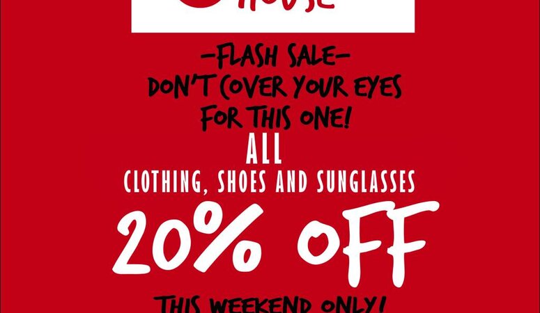 Flash Sale...This weekend only