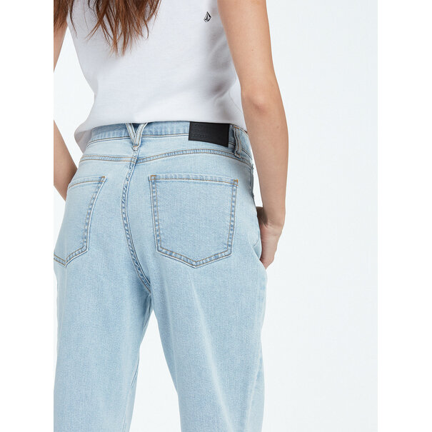 Volcom Women's Stone Step Highrise Pant Thrifter Blue Light