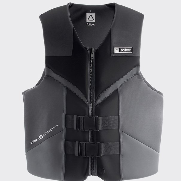 Follow Wake Follow-Cure CGA Vest-GreyBlack Mens