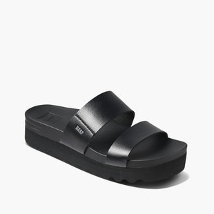 Cushion Vista Hi Sandals - Black/Black