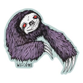 Sloth Die-Cut Sticker - Purple/Sage