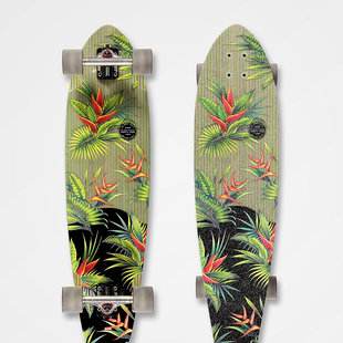 The All-Time Jacquard  35" Cruiser Complete Skateboard V-Ply Hellaconia