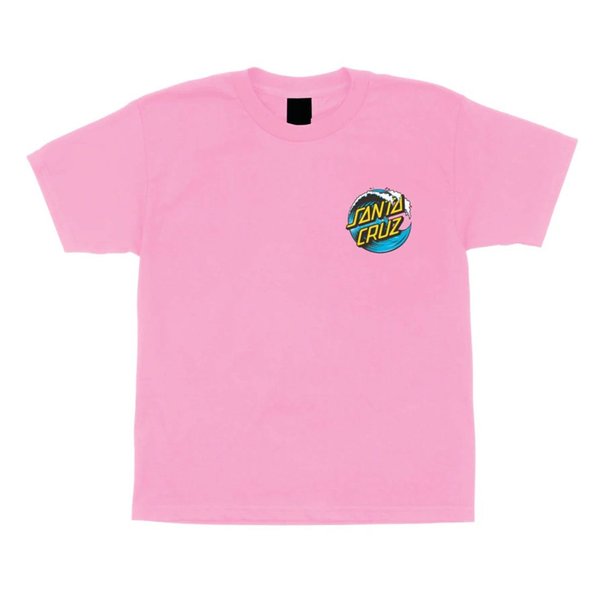 Santa Cruz Skateboards Wave Dot Short Sleeve T-Shirt - Pink