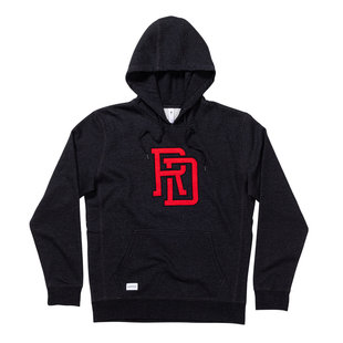 Hood Monogram Felt - Dark Charcoal/Red