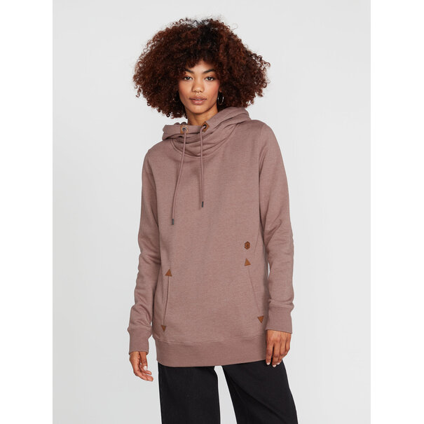 Volcom Womens Tower Pullover Fleece - Rosewood
