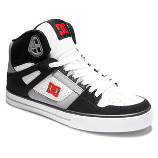 Men's Pure High-Top Shoes: BLACK/WHITE/RED