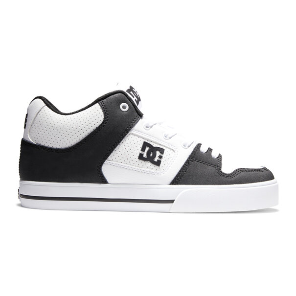 DC Shoes Men's Pure High-Top Shoes- BLACK/BLACK/WHITE