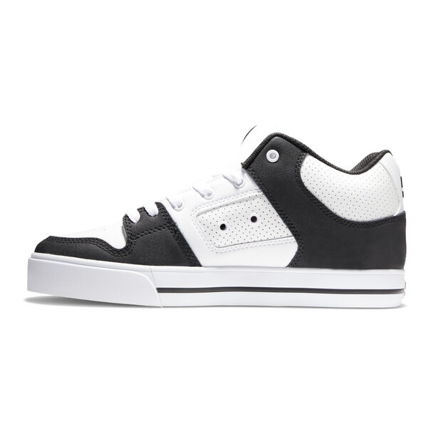 DC Shoes Men's Pure High-Top Shoes- BLACK/BLACK/WHITE