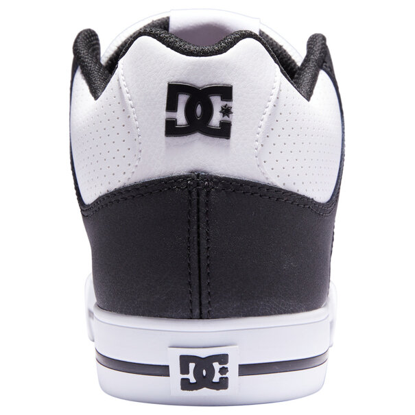 DC Shoes Men's Pure High-Top Shoes- BLACK/BLACK/WHITE