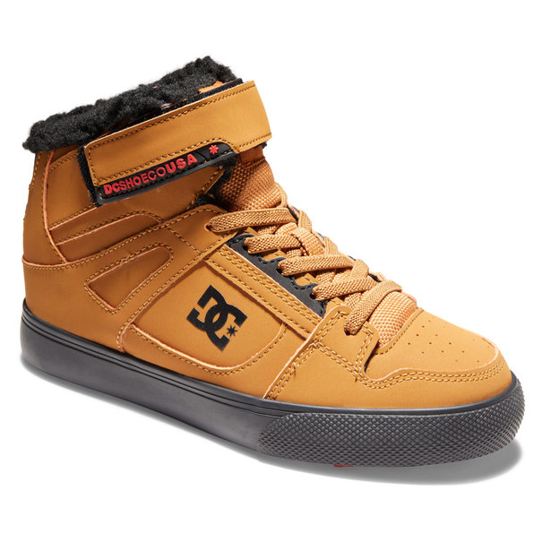 DC Shoes Kids' Pure Winterized Shoes: BROWN/WHEAT