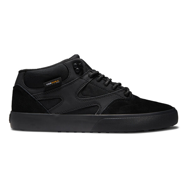 DC Shoes Men's Kalis Vulc MID Mid-Top Winterized Shoes-BLACK/BLACK/BLACK