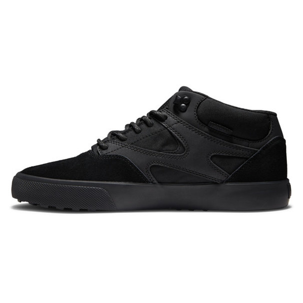 DC Shoes Men's Kalis Vulc MID Mid-Top Winterized Shoes-BLACK/BLACK/BLACK