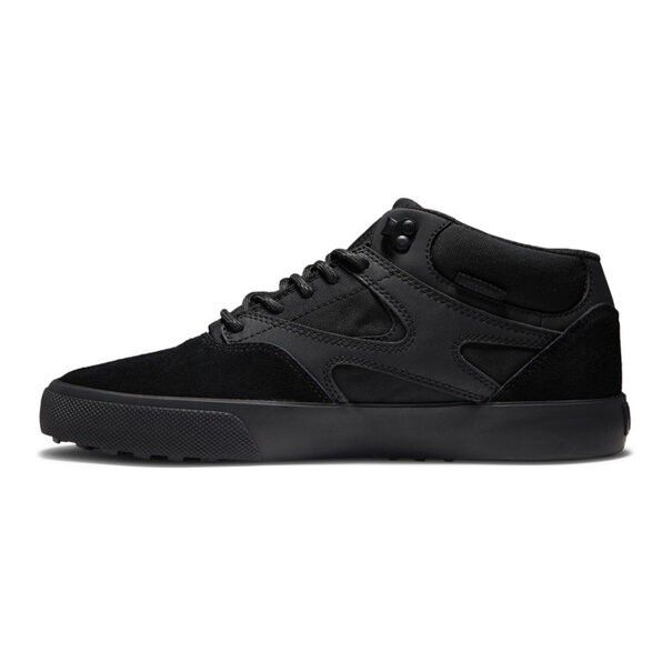 DC Shoes Men's Kalis Vulc MID Mid-Top Winterized Shoes-BLACK/BLACK/BLACK