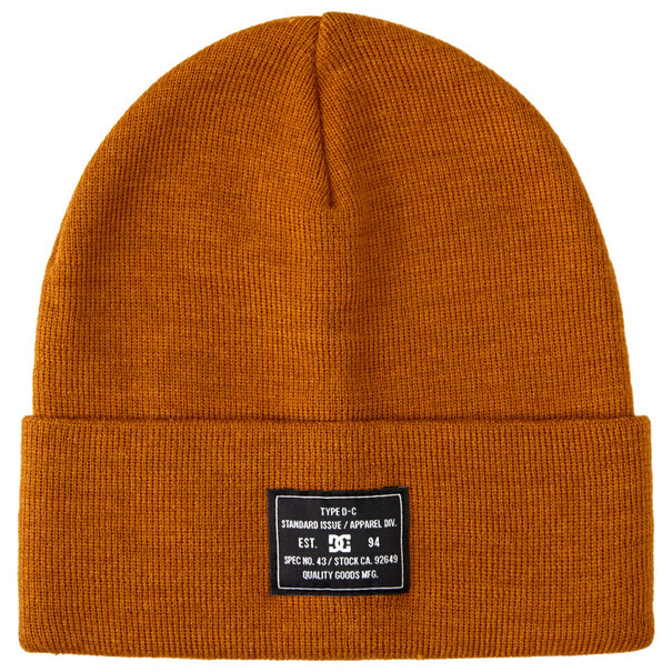 DC Shoes Men's Label Beanie- CATHAY SPICE