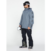 Mens Iconic Stone Insulated Jacket - Dark Grey