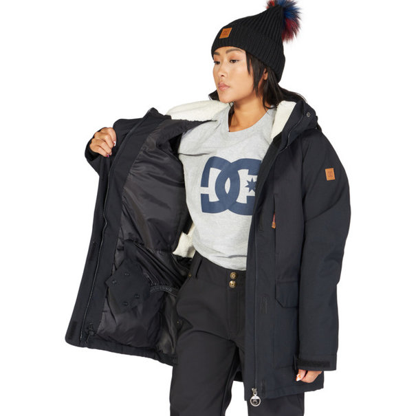 DC Shoes Women's Panoramic 15K Insulated Snowboard Parka Jacket-Black