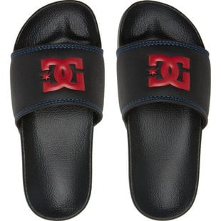 Boy's 8-16 DC Slide Sliders Sandals - Black/Red