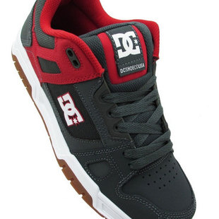 DC Stag Shoes -Red/Grey