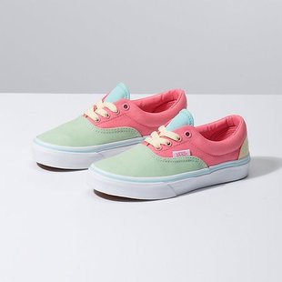 Kids Color Block Era Skate Shoes - Strawberry Pink/True White