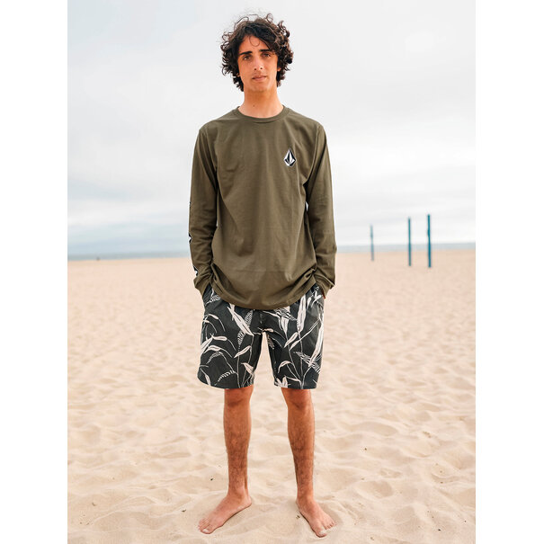 Volcom Iconic Stone Long Sleeve - Military