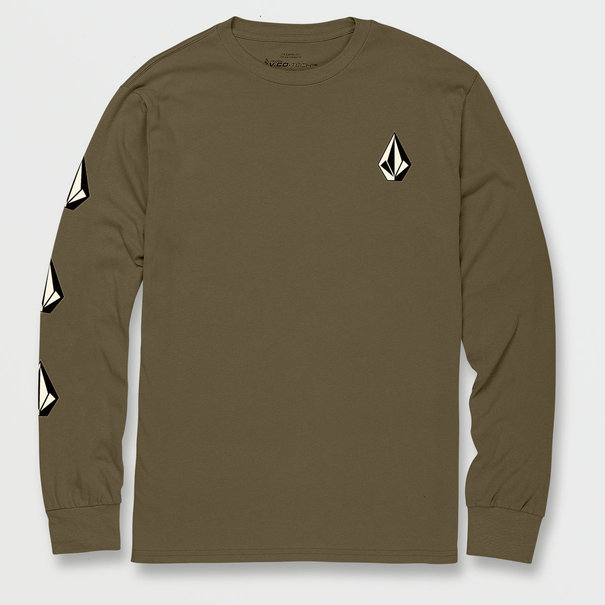 Volcom Iconic Stone Long Sleeve - Military