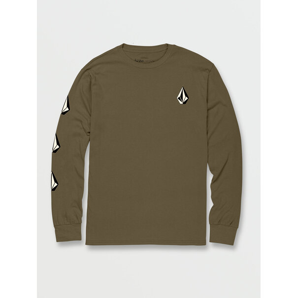 Volcom Iconic Stone Long Sleeve - Military