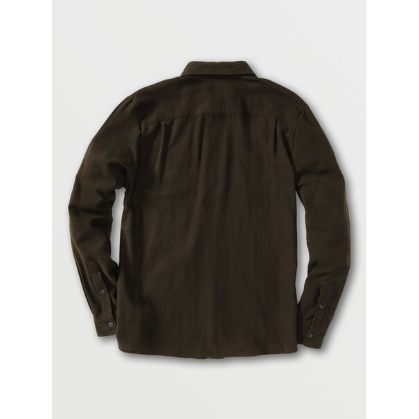 Volcom Caden Solid Long Sleeve / Dark Brown
