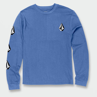 Iconic Stone Long Sleeve Tee / Marina Blue