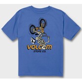 Volcom Skeleton Flip Short Sleeve Tee - Marina Blue