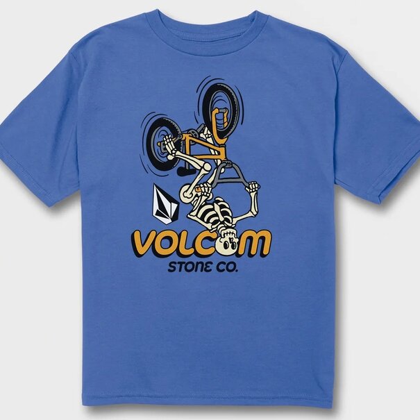 Volcom Volcom Skeleton Flip Short Sleeve Tee - Marina Blue