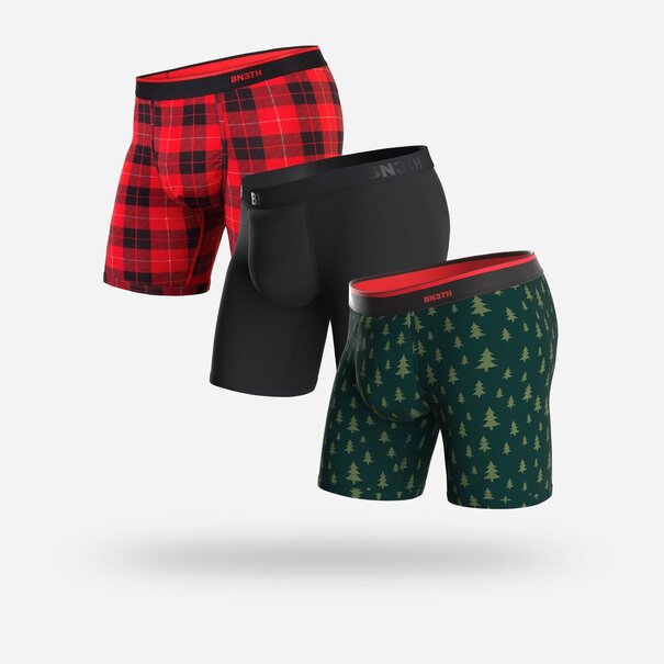 BN3TH Classic Boxer Brief 3 Pack - Gnome For the Holidays