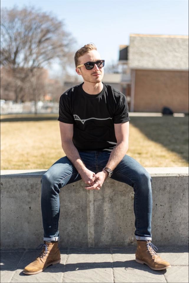 Mens Logo Tshirt Black Medicine HatThe Boarding House