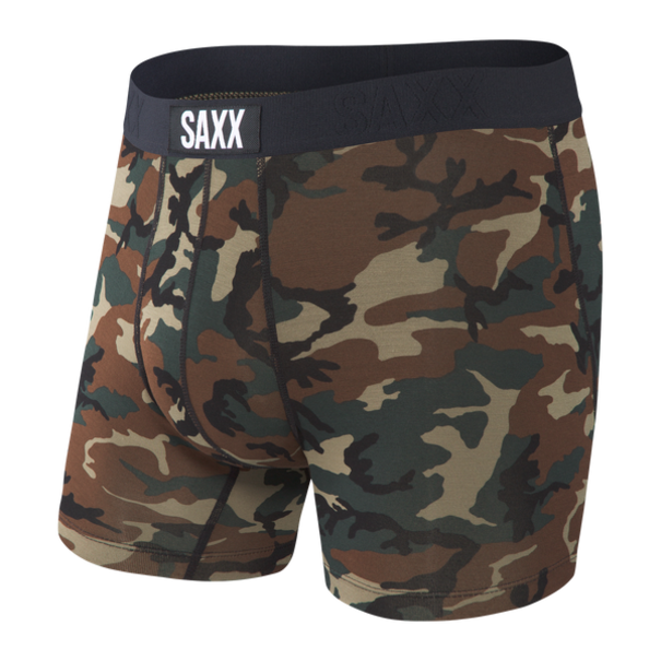 SAXX Underwear Vibe Super Soft Boxer Briefs  / Woodland Camo