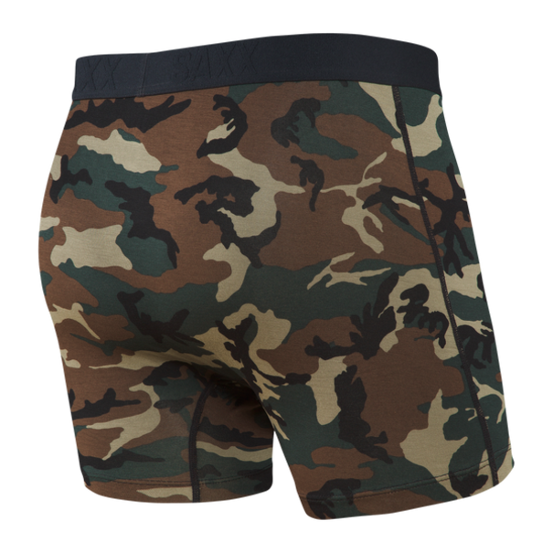 SAXX Underwear Vibe Super Soft Boxer Briefs  / Woodland Camo