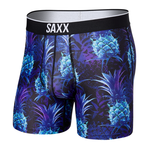 SAXX Underwear Volt Breath Mesh Boxer Briefs / Neo Pineapple