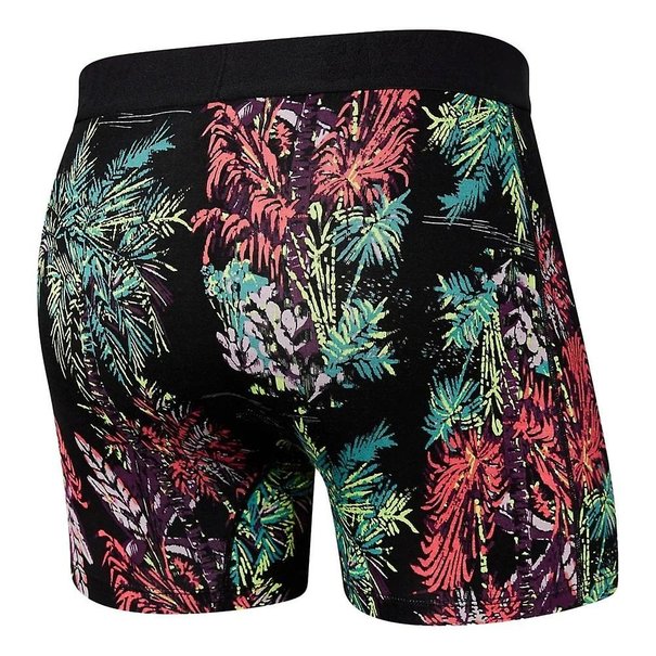 SAXX Underwear Vibe Super Soft Boxer Briefs / Midnight Tropics