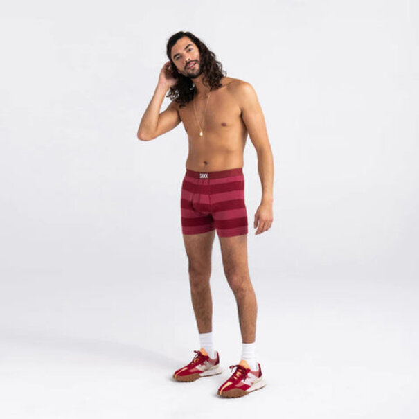 SAXX Underwear Ultra Soft Boxer Brief Fly / Tomatoe Ombre Rugby