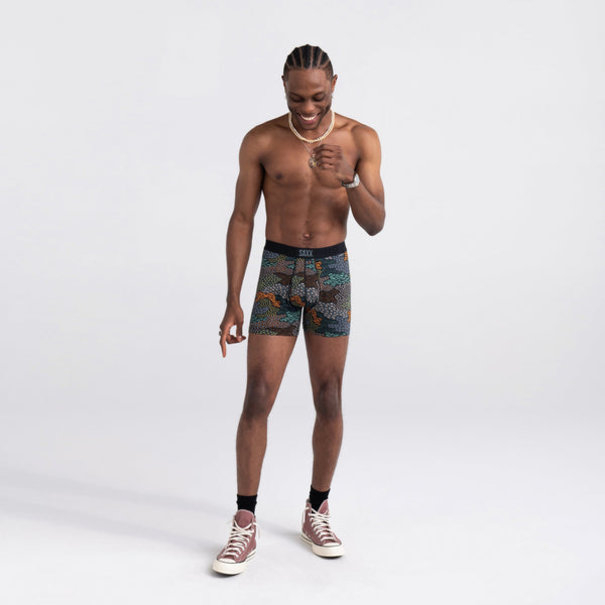 SAXX Underwear Ultra Super Soft Boxer Briefs Fly / Multi Wild Camo