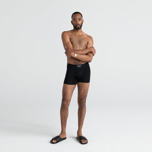 SAXX Underwear Vibe Super Soft Boxer Briefs / Black