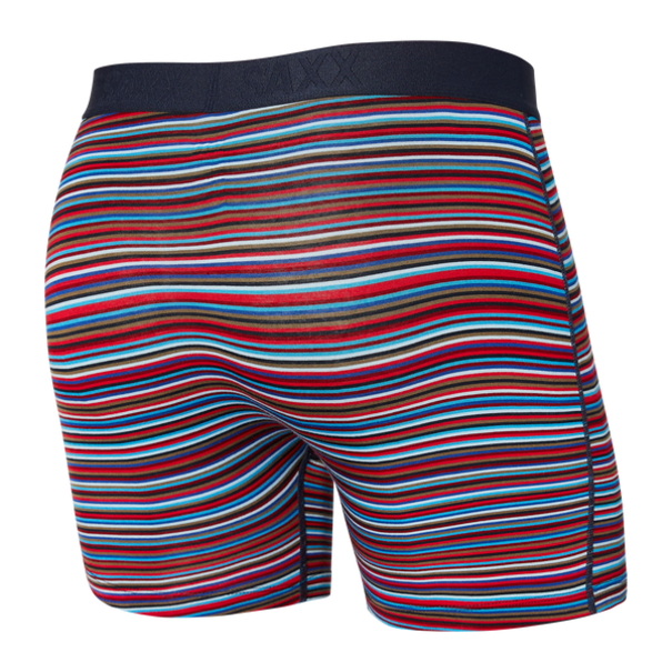 SAXX Underwear Vibe Super Soft Boxer brief / Blue Vibrant Stripe