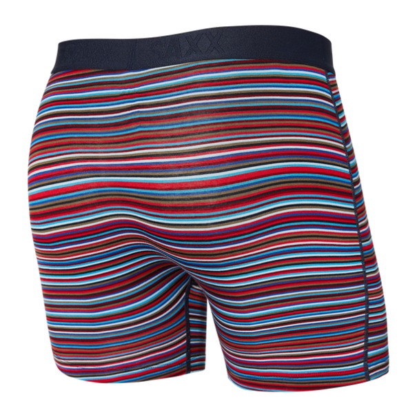 SAXX Underwear Vibe Super Soft Boxer brief / Blue Vibrant Stripe