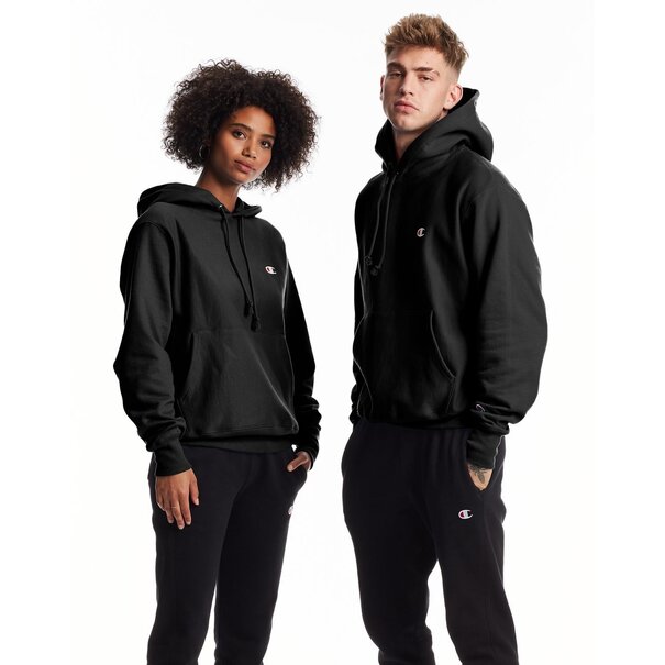 Champion Reverse Hoodie C-Logo / Black